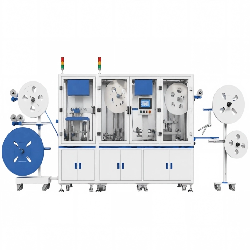 Fully Automatic Carrier Tape Punching, Splitting & Riveting Line
