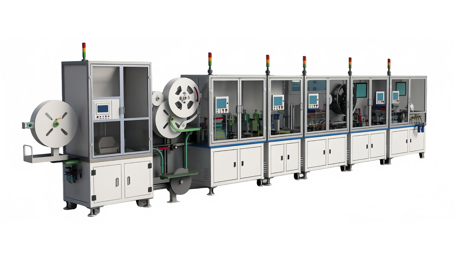 Fully Automatic B901 Connector Assembly, Inspection & Packaging Line1