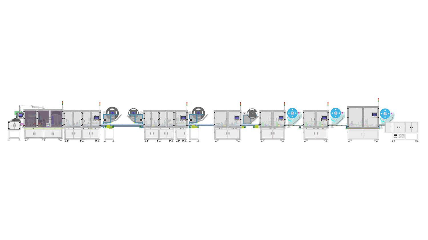 Fully Automatic SAS Connector Assembly, Inspection & Packaging Line2