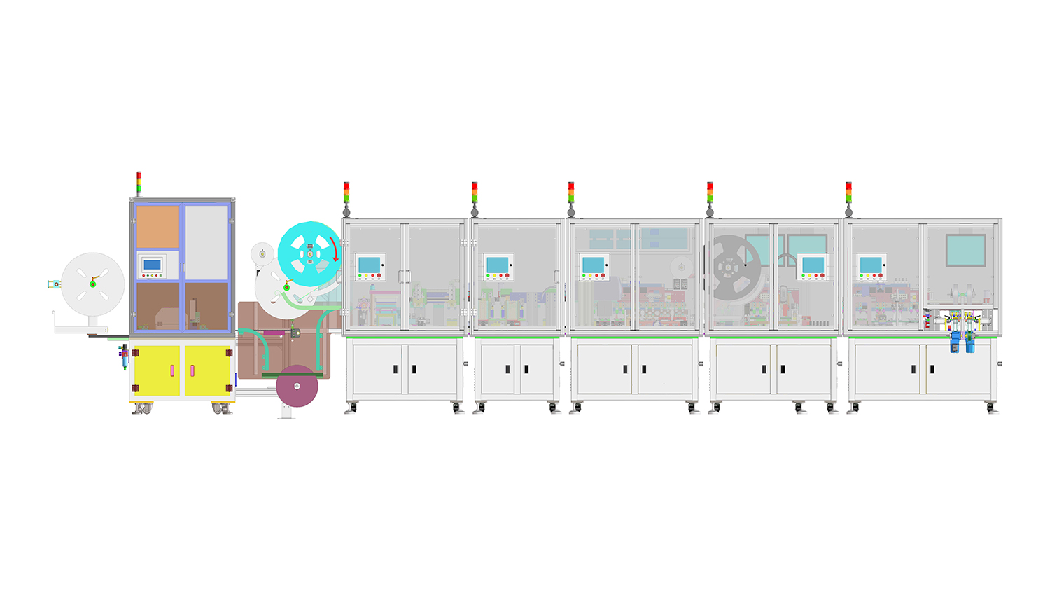 Fully Automatic B901 Connector Assembly, Inspection & Packaging Line2